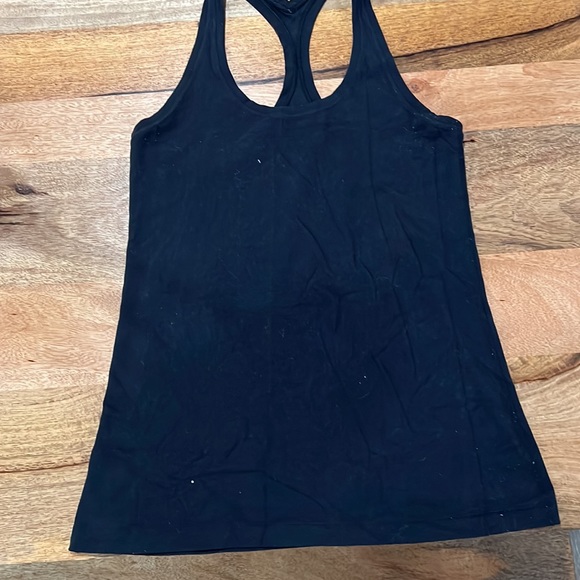 Lululemon, long racerback tank, black, size 10 - Picture 2 of 2